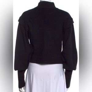 Jonathan Simkhai mock neck luxury Black Turtleneck Sweater